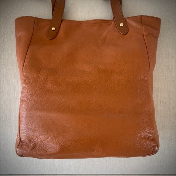 Ralph Lauren Logo Embossed Leather Tote - Picture 5 of 16